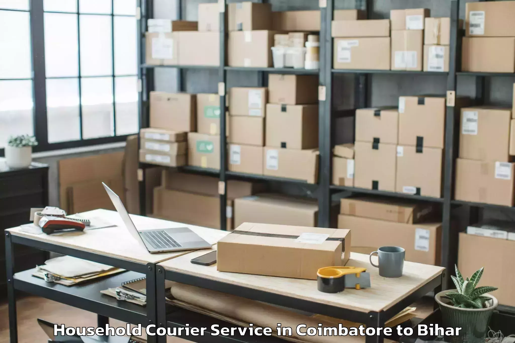 Leading Coimbatore to Lauria Nandangarh Household Courier Provider